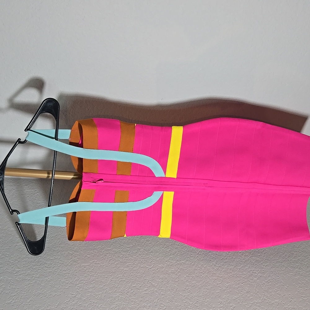 Colorful Bandage Dress - Picture 4 of 4